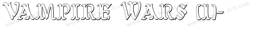Vampire Wars (1)字体转换